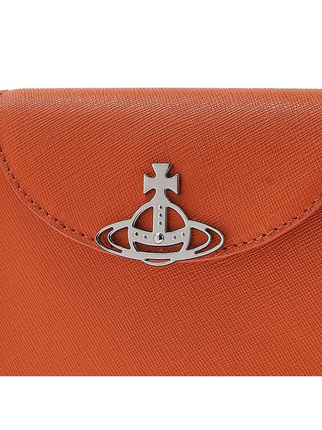 Half Moon Saddle Saffiano Leather Cross Bag Orange - VIVIENNE WESTWOOD - BALAAN 7