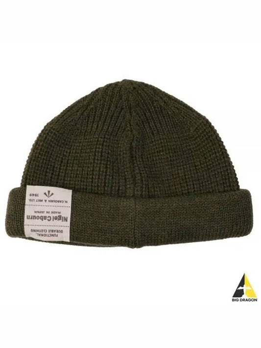 CLASSIC WOOL BEANIE 80470066010 GREEN Classic wool beanie - NIGEL CABOURN - BALAAN 1