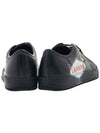 Men's Leather Low Top Sneakers Black - LANVIN - BALAAN 5