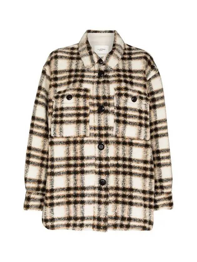 HARVELI Check Shirt Jacket MA0998 22A012E 23EC - ISABEL MARANT - BALAAN 2