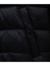 Logo Patch Padded Wool Hooded Jacket Black - MONCLER - BALAAN 6