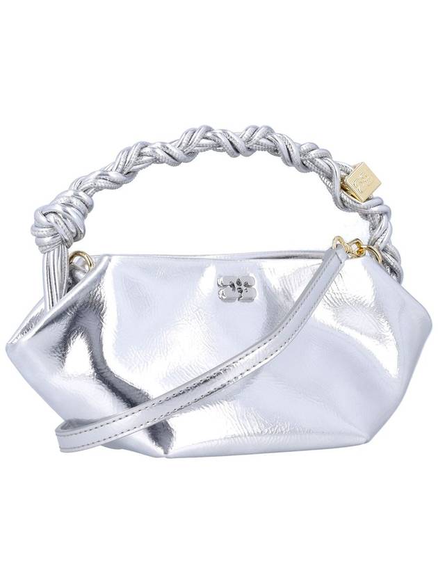 Bou Mini Tote Bag Silver - GANNI - BALAAN 3