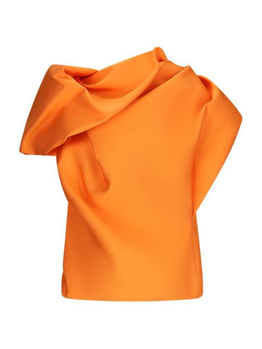 DRAPED SLEEVELESS TOP - DRIES VAN NOTEN - BALAAN 1