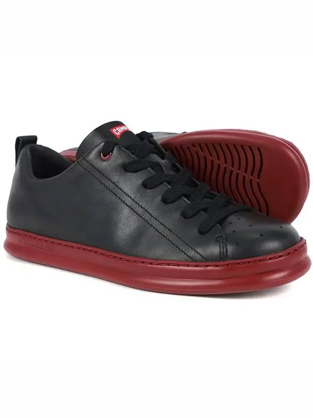 Runner Leather Low Top Sneakers Red Black - CAMPER - BALAAN 3