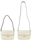 Robinson Spazzolato Convertible Logo Shoulder Bag White - TORY BURCH - BALAAN 7