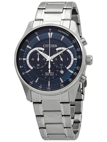 Citizen Chronograph Quartz Blue Dial Stainless Steel Men's Watch AN8190-51L - CITIZEN - BALAAN 1