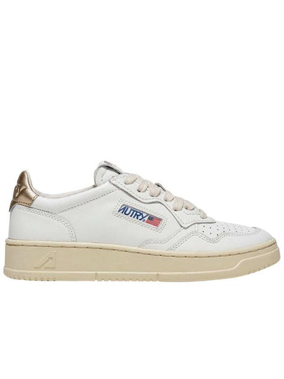 Medalist Goatskin Low Top Sneakers Gold White - AUTRY - BALAAN 2