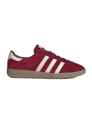 Bermuda 3 Stripes Low Top Sneakers Burgundy - ADIDAS - BALAAN 1