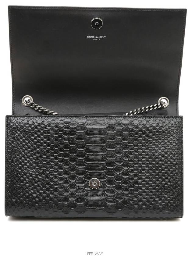 Black Kate Python Chain Shoulder Crossbag 419374 - SAINT LAURENT - BALAAN 9