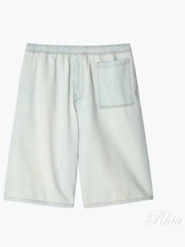 Men's Cutout Oversized Shorts Light Blue - MAISON MARGIELA - BALAAN 2