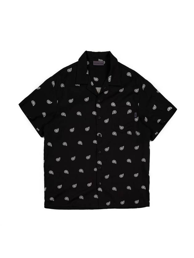 Paisley Short Sleeves Shirt Black - ARCANE FUNK - BALAAN 2