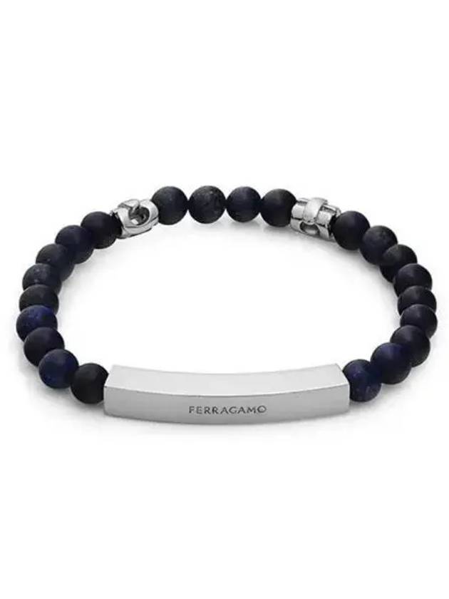 Logo Stone Large Bracelet Blue - SALVATORE FERRAGAMO - BALAAN 2