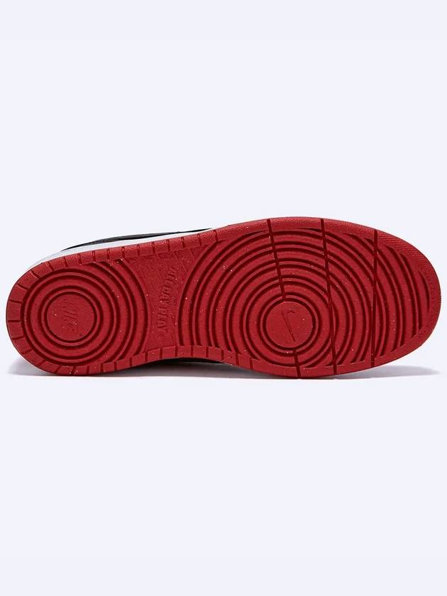 Court Borough Recraft Low Top Sneakers Black University Red - NIKE - BALAAN 7