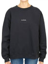 Mini Logo Crew Neck Sweatshirt Black - ACNE STUDIOS - BALAAN 3