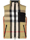 Check Reversible Padded Vest Beige - BURBERRY - BALAAN 3