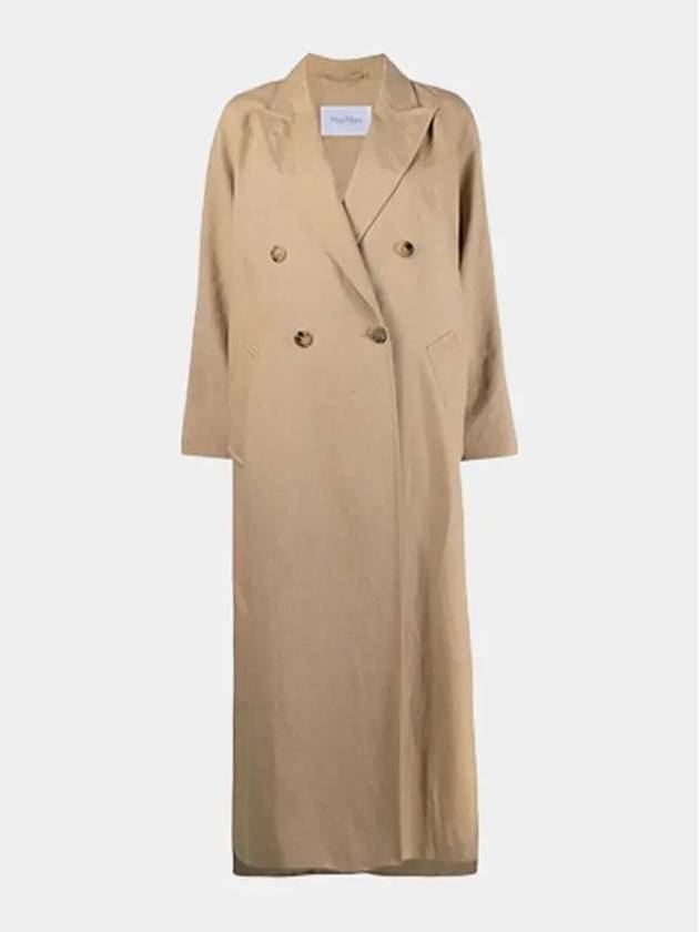 Madame Alpaca Linen Trench Coat Beige - MAX MARA - BALAAN 2