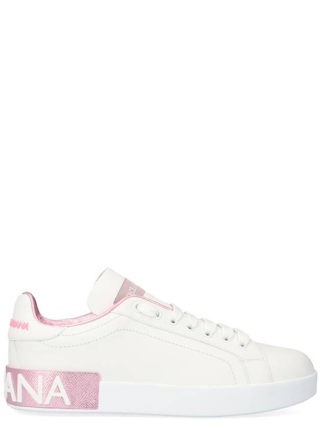 Portofino low-top sneakers white pink - DOLCE&GABBANA - BALAAN 2