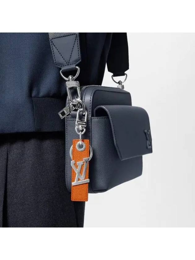 Keyring Key Holder LV Oblique Tab Bag Charm Accessories Orange M01756 - LOUIS VUITTON - BALAAN 1