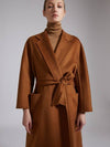 Max Mara LUDMILLA Labro 003 Tobacco Cashmere Coat 21016051 IT34 IT36 IT40 - MAX MARA - BALAAN 6