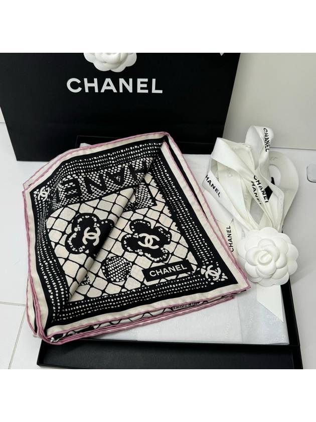 24B season CC logo silk scarf AAA376 - CHANEL - BALAAN 7