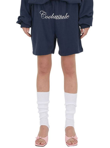 Cool Attitude Cotton Shorts Navy - ITZAVIBE - BALAAN 1