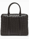 Intrecciato Leather Brief Case Brown - BOTTEGA VENETA - BALAAN 5