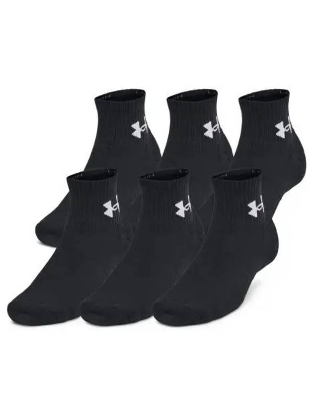 Unisex training cotton quarter socks 3 pairs 1386372 002 - UNDER ARMOUR - BALAAN 1