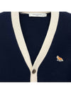 Baby Fox Bicolor Classic Cardigan Navy - MAISON KITSUNE - BALAAN 5