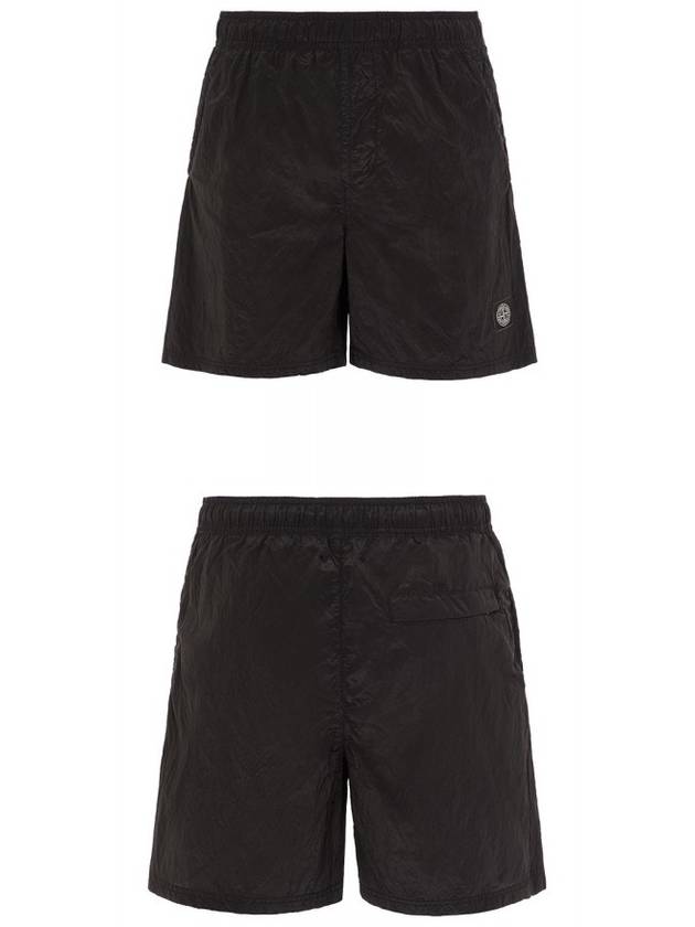 Men's Nylon Metal Swim Shorts Black - STONE ISLAND - BALAAN 5