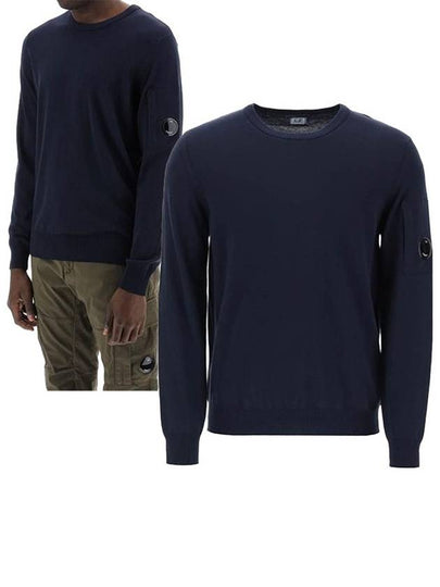 Cotton Crepe Knit Top Navy - CP COMPANY - BALAAN 2