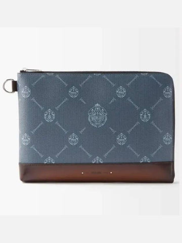 Gino Gino Venezia leather crest print clutch bag - BERLUTI - BALAAN 1