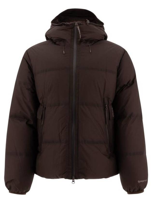 The Metropolis Series Pertex Hooded Down Padding Brown - CP COMPANY - BALAAN 2