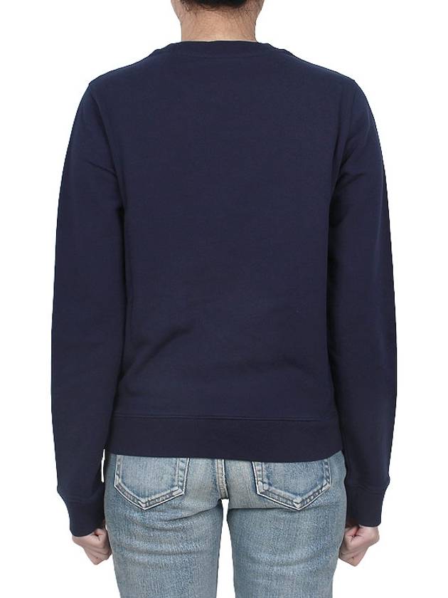 Fox Champion Print Sweatshirt Navy - MAISON KITSUNE - BALAAN 5