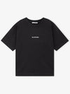 Logo Print Short Sleeve T-Shirt Black - ACNE STUDIOS - BALAAN 3