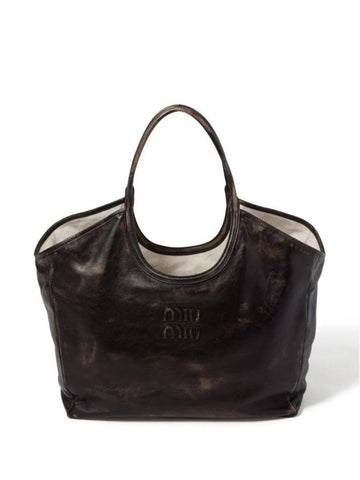 leather tote bag 5BG276VOOO2F6P - MIU MIU - BALAAN 1