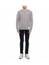 Wool Jersey 4-Bar Long Sleeve T-Shirt Light Grey - THOM BROWNE - BALAAN 4