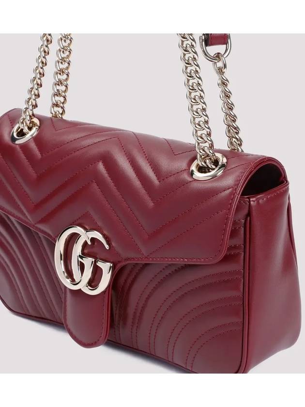 GG Marmont Small Leather Shoulder Bag Red - GUCCI - BALAAN 4