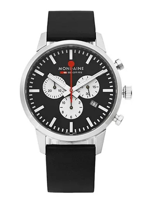 MSD 41420 LBV Classic Chronograph Date Vegan Men s Leather Watch - MONDAINE - BALAAN 1