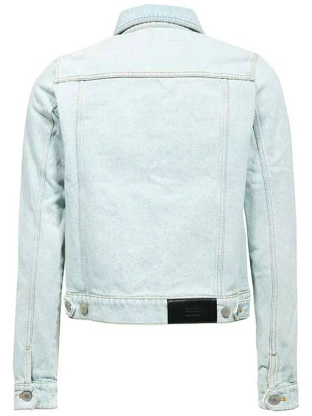 Trucker Denim Jacket Blue - AMI - BALAAN 3