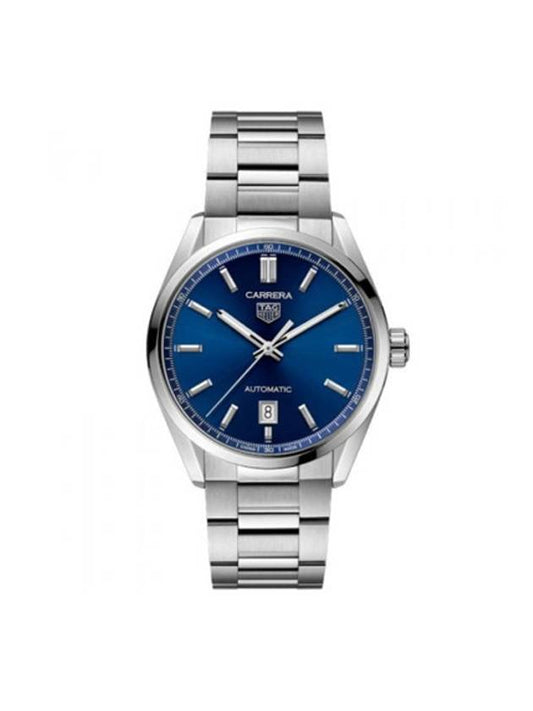 Carrera 39MM Metal Watch Blue - TAG HEUER - BALAAN 1