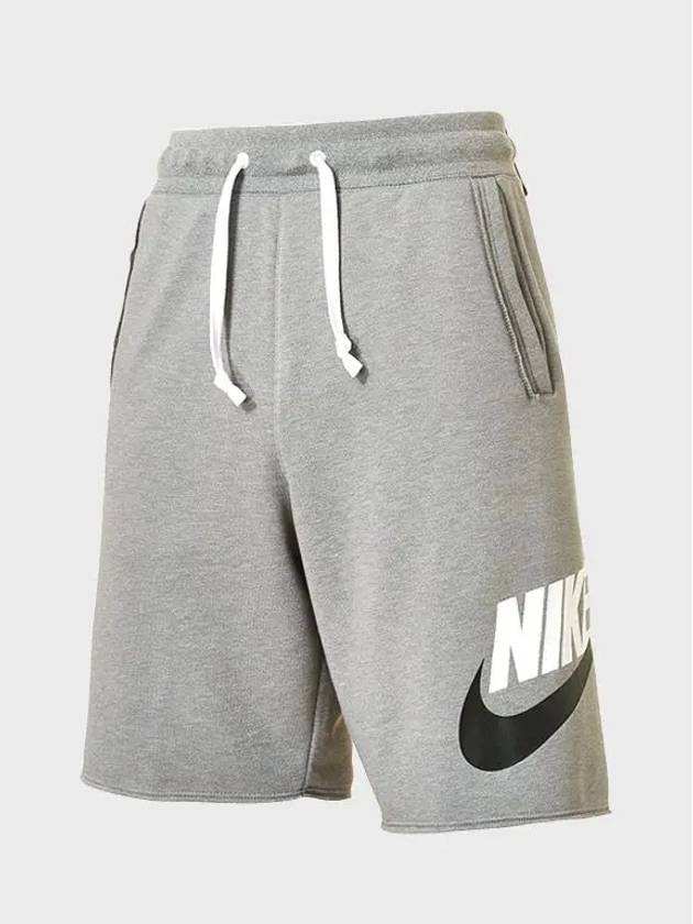 Sportswear Essential French Terry Allumni Shorts Grey - NIKE - BALAAN 3