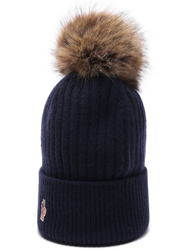 Women's Grenoble Pom Pom Cashmere Beanie - MONCLER - BALAAN 3