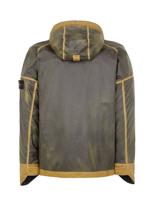 Hand Sprayed Mussola Gommata TC Hooded Jacket Dark Beige - STONE ISLAND - BALAAN 5