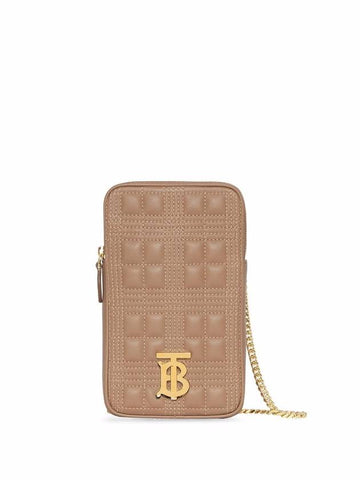 Women's Lola Embellished Logo Mini Shoulder Bag Beige - BURBERRY - BALAAN 1