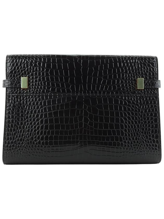 579271 Crocodile emboss Manhattan shoulder bag 34178Y - SAINT LAURENT - BALAAN 3