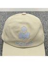 TYRONY Logo Ball Cap Hat Ecru Light Blue CQ001XFB A3C05A ECLU - ISABEL MARANT ETOILE - BALAAN 6