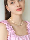 Mix Color Natural Pearl Necklace White - SOSOO - BALAAN 1