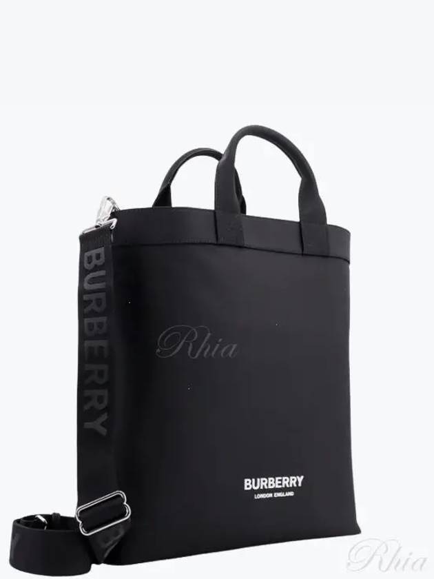 Logo Print Nylon Artie Tote Bag Black - BURBERRY - BALAAN 2