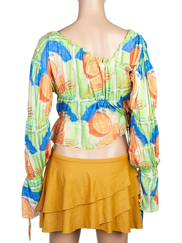 House of Sunny Women's Off Shoulder Crop Top VOL2107 MULTI - HAUS OF HONEY - BALAAN 4