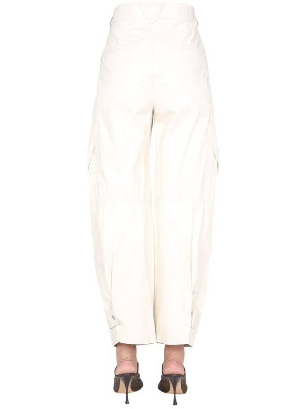 Calfskin Cargo Pants White - BOTTEGA VENETA - BALAAN 5